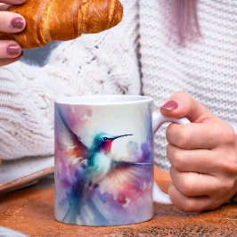 Gracful Hummingbird in Wasserfarbe Kaffeetasse