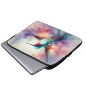 Gracful Hummingbird in Wasserfarbe Laptopschutzhülle (Vorne Knopf)