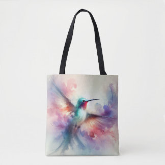Gracful Hummingbird in Wasserfarbe Tasche
