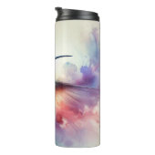 Gracful Hummingbird in Wasserfarbe Thermosbecher (Nach rechts gedreht)