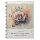 Gracful Islamic Blooms and Divine Plan Notebook Notizblock (Vorderseite)