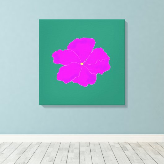 Gracful Lila Stretched Canvas Print Leinwanddruck (Insitu (Holzboden))