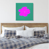 Gracful Lila Stretched Canvas Print Leinwanddruck (Insitu (Schlafzimmer))