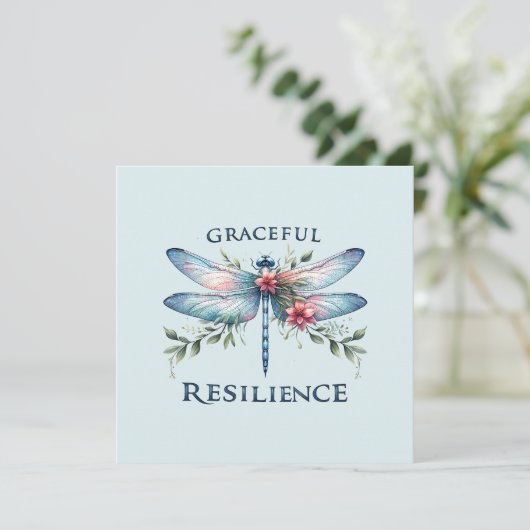 Gracful Resilience - Artistic Dragonfly (Stehend Vorderseite)