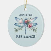 Gracful Resilience - Artistic Dragonfly Keramik Ornament (Links)