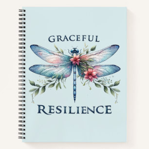 Gracful Resilience - Artistic Dragonfly Notizblock