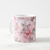 Gracful Rose: Knoten nahtlos Muster Kaffeetasse (Vorderseite Links)