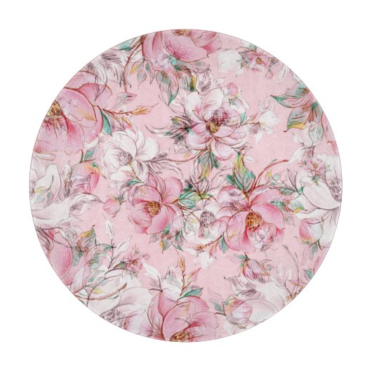 Gracful Rose: Knoten nahtlos Muster Schneidebrett (Vorderseite)