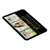 Gracful Script Abschluss Announcement Magnet (Rechte Seite)