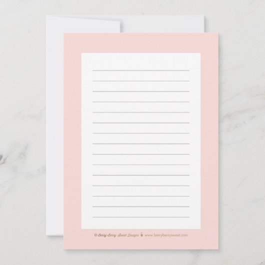 Gracful Script EDITABLE COLOR Vielen Dank Karte (Rückseite)