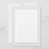 Gracful Script EDITABLE FARBE Vielen Dank Karte (Rückseite)