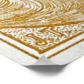 Gracful Serenity: Vintage Frau mit Swans Poster (Ecke)