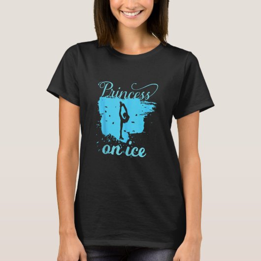 Gracful tancing Ice Skaten Princess on Ice T-Shirt (Vorderseite)