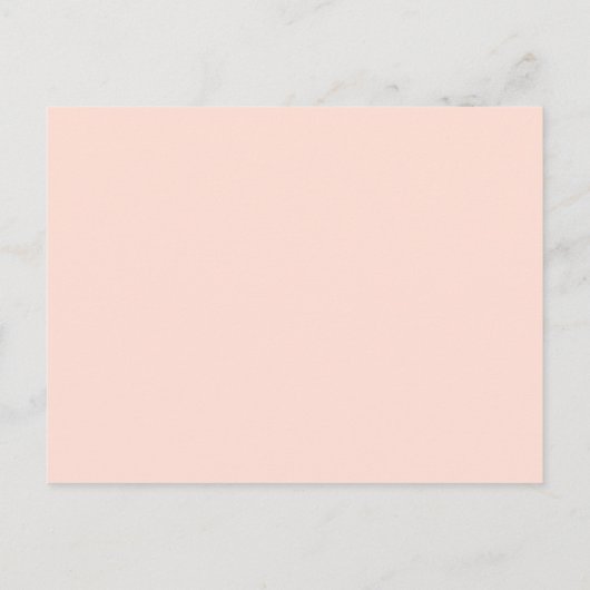 Gracful Watercolor Spring Wreath Überraschung Part Einladungspostkarte (Rückseite)