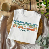 Gracia Es Suficiente Christlich Spanisch gestört T-Shirt