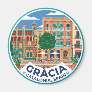 Gràcia Spanien Magnet