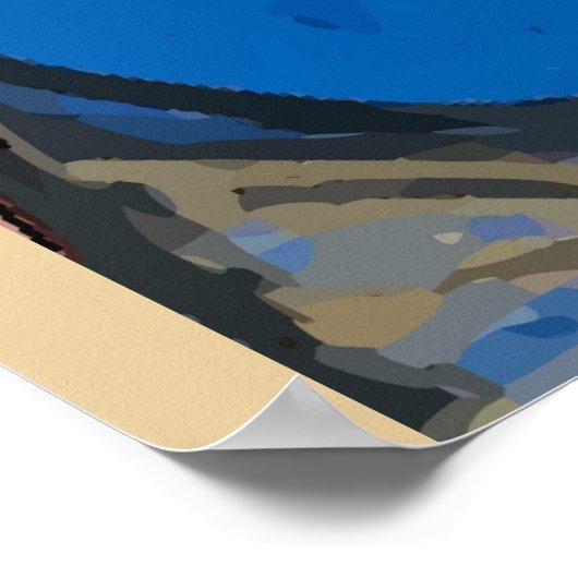 Gracias, Abstrakter Mensch auf dem Handy, Text bea Poster (Ecke)