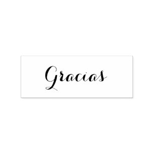 Gracias - Briefmarke aus Kautschuk Gummistempel