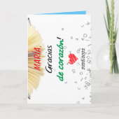 Gracias de corazón. Profes. Thank you. Teachers. Karte (Vorderseite)