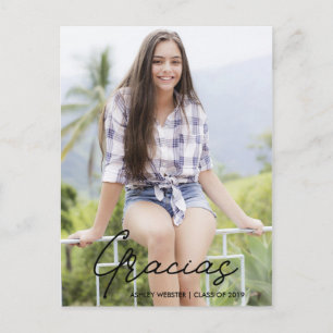 Gracias   Foto Abschluss Vielen Dank Postcard Postkarte