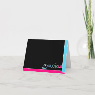 Gracias, Gracias sehr viel! Dankeskarte
