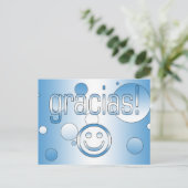 Gracias! Guatemala Flaggenfarben Pop Art Postkarte (Stehend Vorderseite)