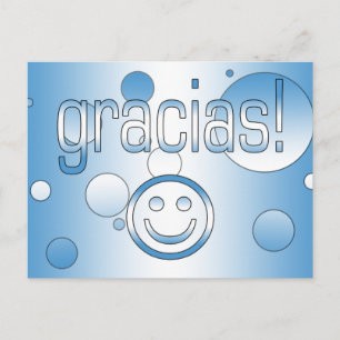 Gracias! Guatemala Flaggenfarben Pop Art Postkarte