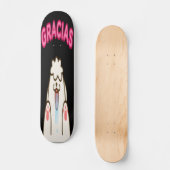 Gracias - Licking White Dog Skateboard (Vorderseite)