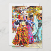 Gracias Mexican Festival Dancers 2549 Card Dankeskarte (Vorderseite)