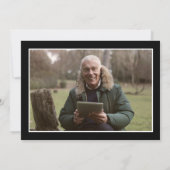 Gracias Modernes Foto Spanische Beerdigung Dankeskarte (Rückseite)