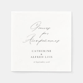 Gracias por Acompañarnos Nuestra Boda Wedding Serviette