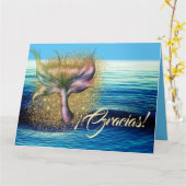 ¡ Gracias por ayudarnos ein celebrar! Danke Karte (Gelbe Blume)