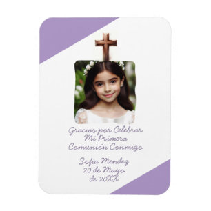 Gracias por Celebrar Mi Primera Comunión con Foto Magnet