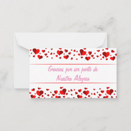 Gracias por ser parte de Nuestra Alegria Mitteilungskarte