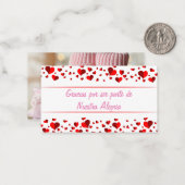 Gracias por ser parte de Nuestra Alegria Mitteilungskarte (Vorderseite/Rückseite Beispiel)