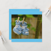 Gracias pour venir a mi Baby Showe Karte (Vorderseite/Rückseite Beispiel)