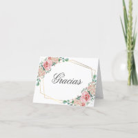 GRACIAS pvenir Pink Spanisch Quinceañera Quince