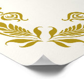 Gracias Señor Spanish Blessings Prayer Gold Poster (Ecke)