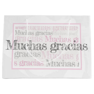 Gracias/Spanisch dankt Ihnen Geschenktasche Große Geschenktüte