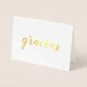 Gracias Spanisch Vielen Dank Pinselstrich Script G Folienkarte (Vorderseite)