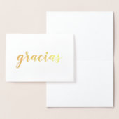 Gracias Spanisch Vielen Dank Pinselstrich Script G Folienkarte (Anzeige)
