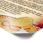 Gracias Teaher Wertungsgedicht Fotodruck (Ecke)