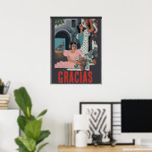 GRACIAS, Text hinzufügen Poster (Heimbüro)