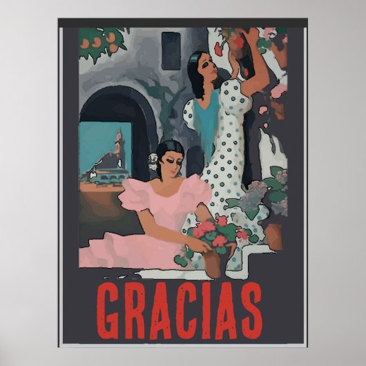 GRACIAS, Text hinzufügen Poster (Vorne)