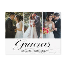 Gracias Wedding Foto Collage Vielen Dank