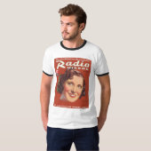 Gracie Allen Radiospiegel-Mag-Abdeckung 1936 T-Shirt (Vorne ganz)