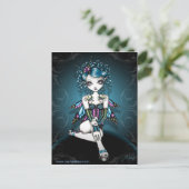 Gracie Gothic Couture Corset Fairy Postcard Postkarte (Stehend Vorderseite)