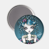 Gracie Gothic Couture Swallow Tattoo Fairy Magnet (Vorderseite/Rückseite)