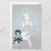 "Gracie" gotisches Briefpapier (Vorne/Hinten)