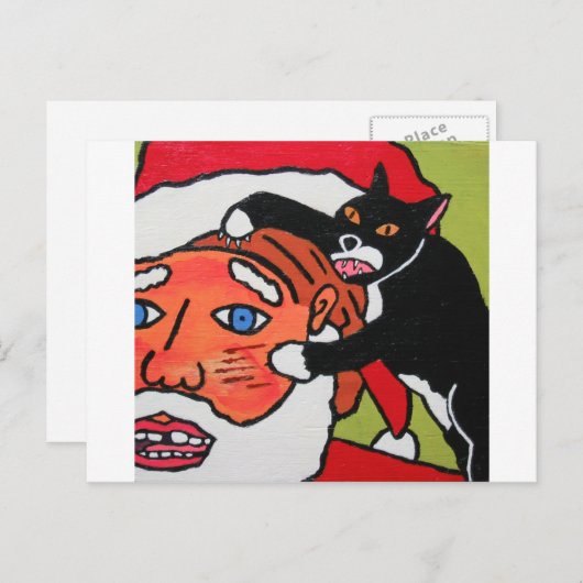 Gracie Greifer Feiertagspostkarte (Vorne/Hinten)